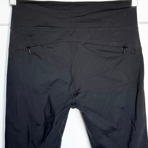 Athleta Track Tux Tight Womens Size Small Black/White Stripe - Picture 6 of 11